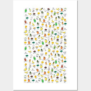 Smoothie Power pattern Posters and Art